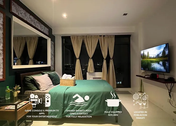 Max 1 Small Pet Allowed! Choose Pet Rate Plan If Have A Pet With You! Gramercy Residences At 42nd Floor With Pool And Gym Access Apartment Manila